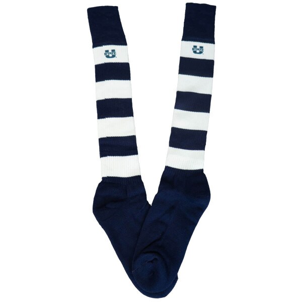 Rugby Socks U-State Navy and White